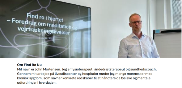 John Mortensen fra "Find ro nu"